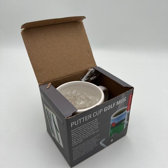 Kikkerland Putter Cup Golf Mug With Putter Pen - Desk Top Pen Pencil Holder - Picture 3 of 7